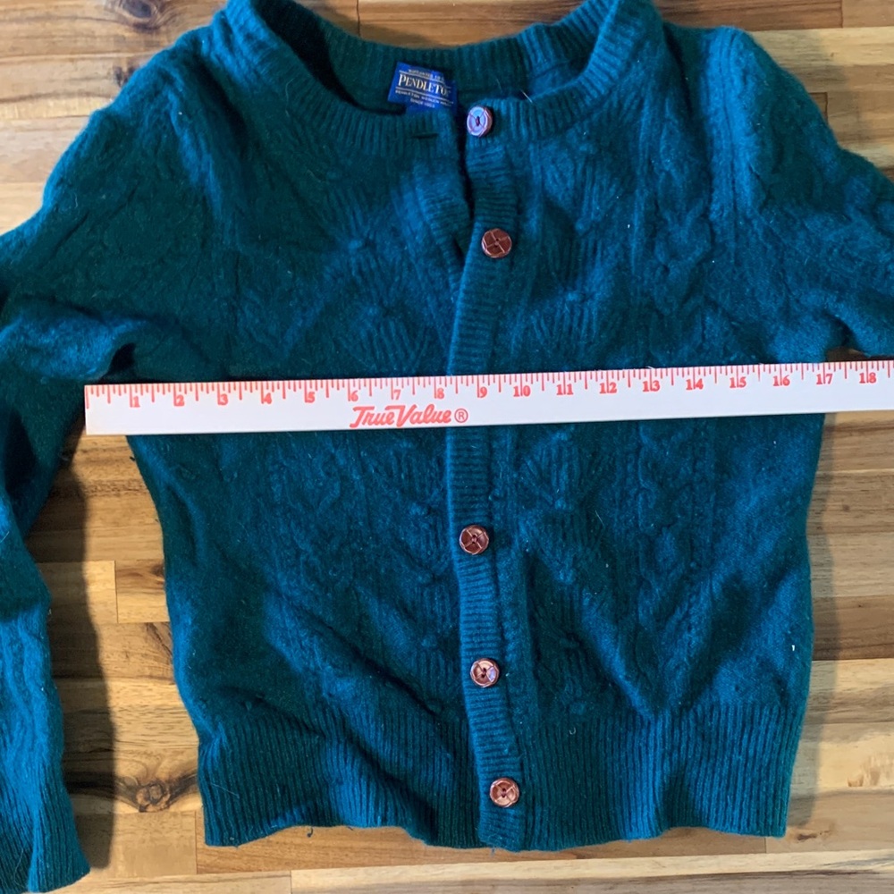 Pendleton Women's Green Wool Cardigan